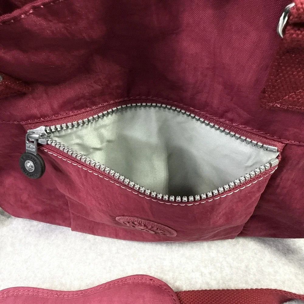 KIPLING Digifly Padded Laptop Case Magenta Strap Monkey Charm Computer Sleeve - Picture 2 of 9